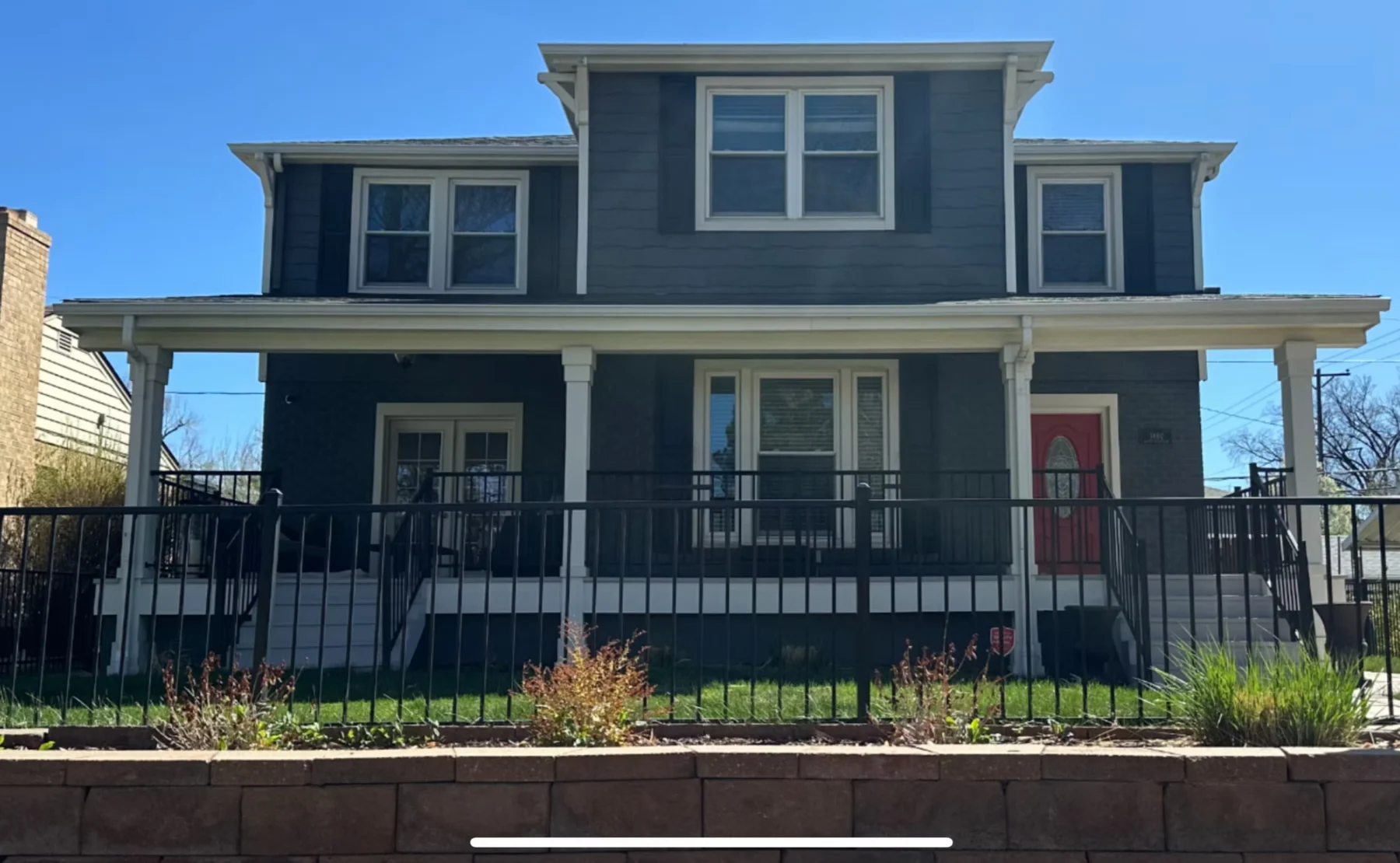 Home exterior after window replacement