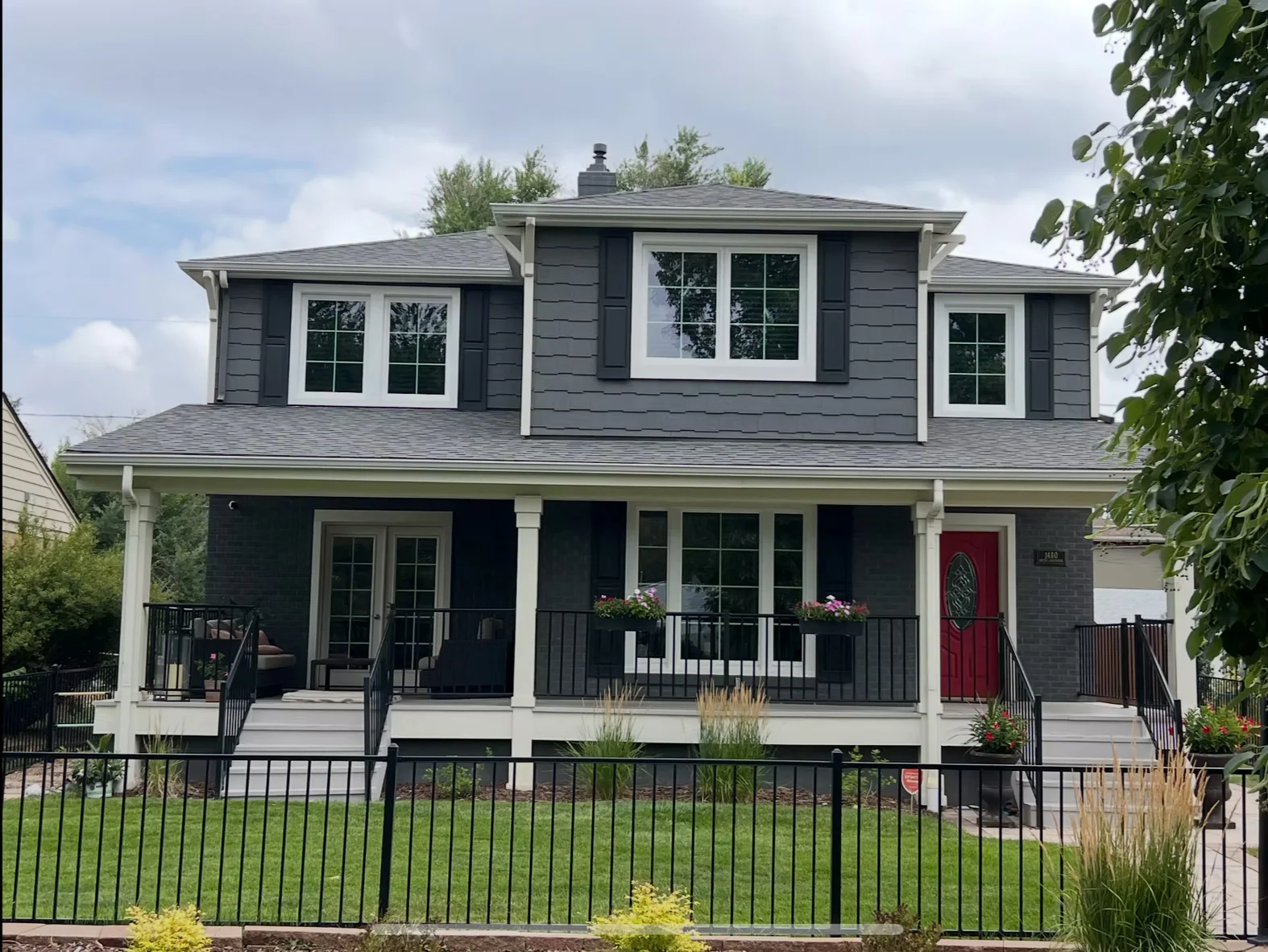 Home exterior before window replacement