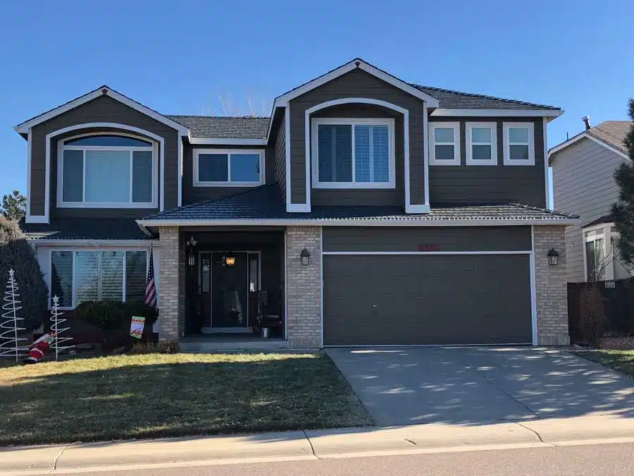Colorado home with newly installed vinyl windows